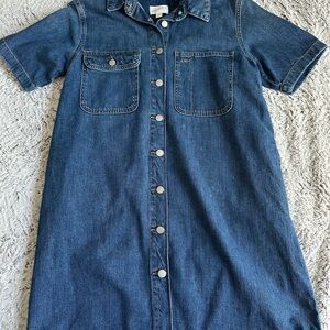 NWOT! Denim Mini Shirt Dress